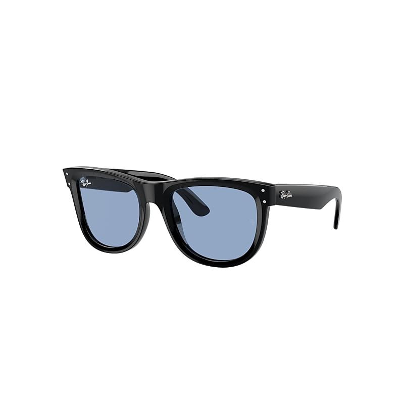 Ray-Ban Wayfarer Reverse Sunglasses Black Frame Blue Lenses by RAY-BAN