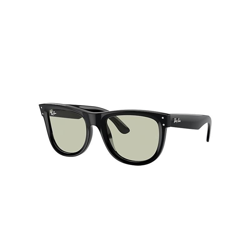 Ray-Ban Wayfarer Reverse Sunglasses Black Frame Green Lenses by RAY-BAN