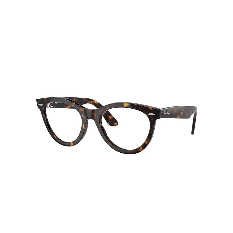 Ray-Ban Wayfarer Way Optics Eyeglasses Havana Frame Clear Lenses Polarized by RAY-BAN