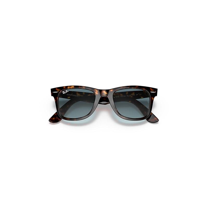 Ray-Ban Wayfarer X The Ones Sunglasses Havana Frame Blue Lenses by RAY-BAN