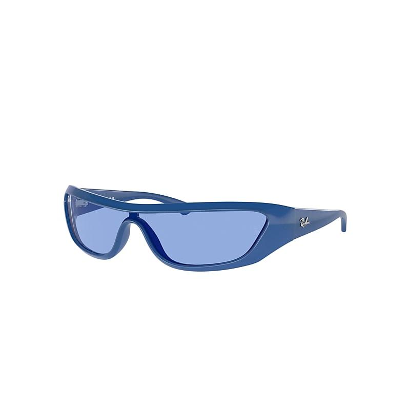Ray-Ban Xan Bio-based Sunglasses Electric Blue Frame Blue Lenses by RAY-BAN