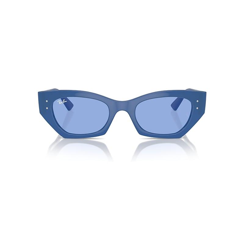 Ray-Ban Zena Bio-based Limited Sunglasses Electric Blue Frame Blue Lenses by RAY-BAN