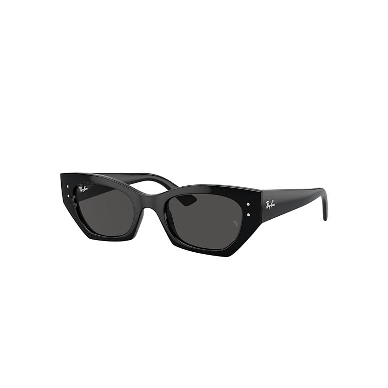 Ray-Ban Zena Bio-based Sunglasses Black Frame Grey Lenses by RAY-BAN