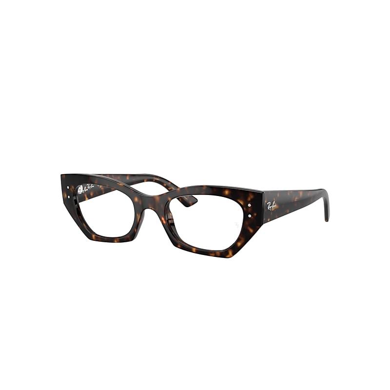 Ray-Ban Zena Optics Bio-based Eyeglasses Havana Frame Clear Lenses Polarized by RAY-BAN