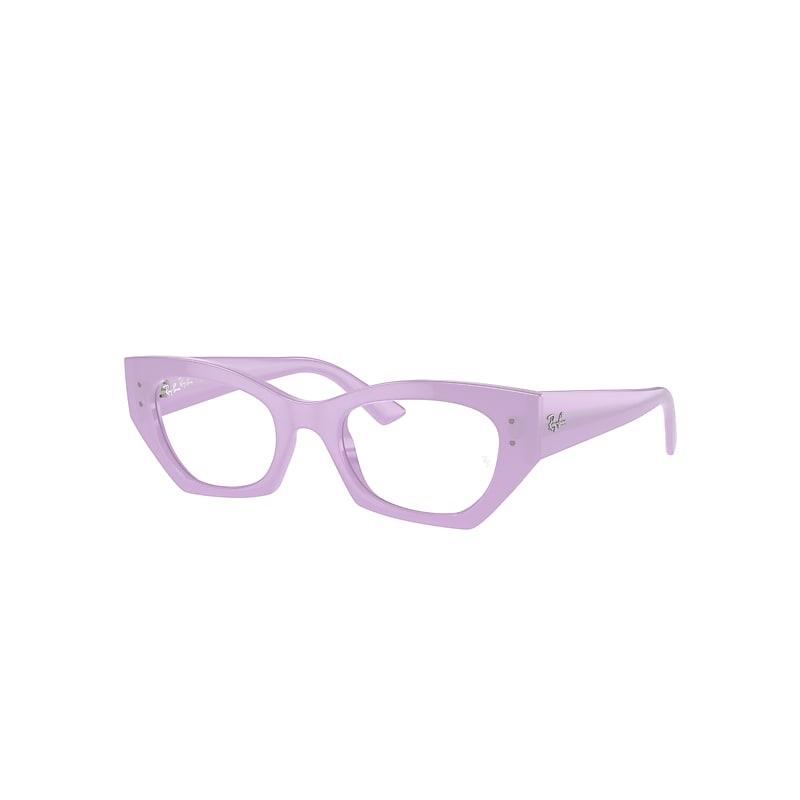 Ray-Ban Zena Optics Bio-based Eyeglasses Lilac Frame Clear Lenses Polarized by RAY-BAN