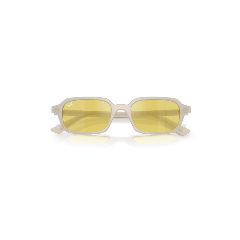 Ray-Ban Zuri Bio-based Sunglasses Cloudy Warm White Frame Yellow Lenses by RAY-BAN