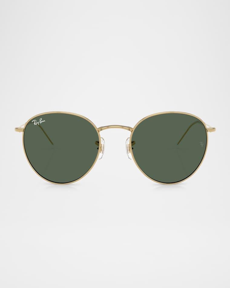 Reverse Metal Round Sunglasses, 53MM by RAY-BAN
