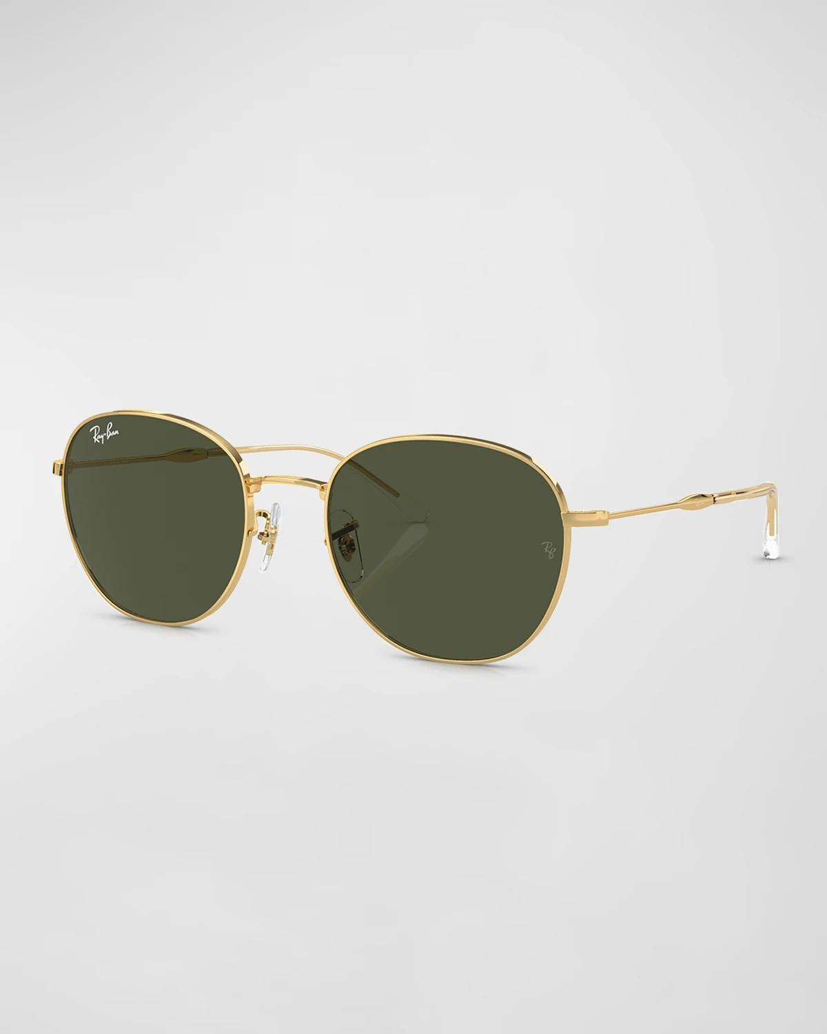Sleek Metal Round Sunglasses, 55MM by RAY-BAN
