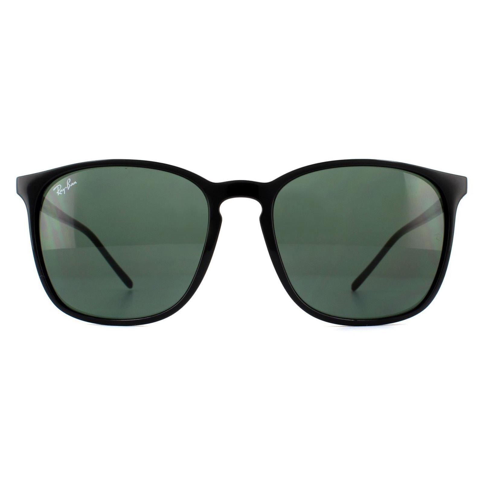 Square Black Green RB4387 Sunglasses by RAY-BAN