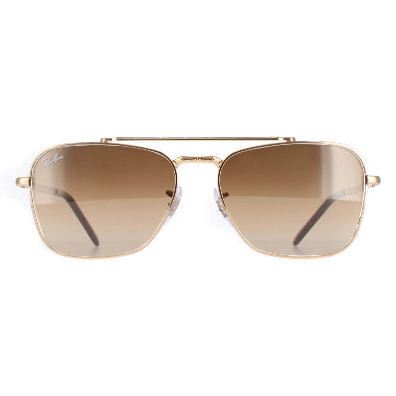 Square Gold Brown Gradient RB3636 New Caravan by RAY-BAN