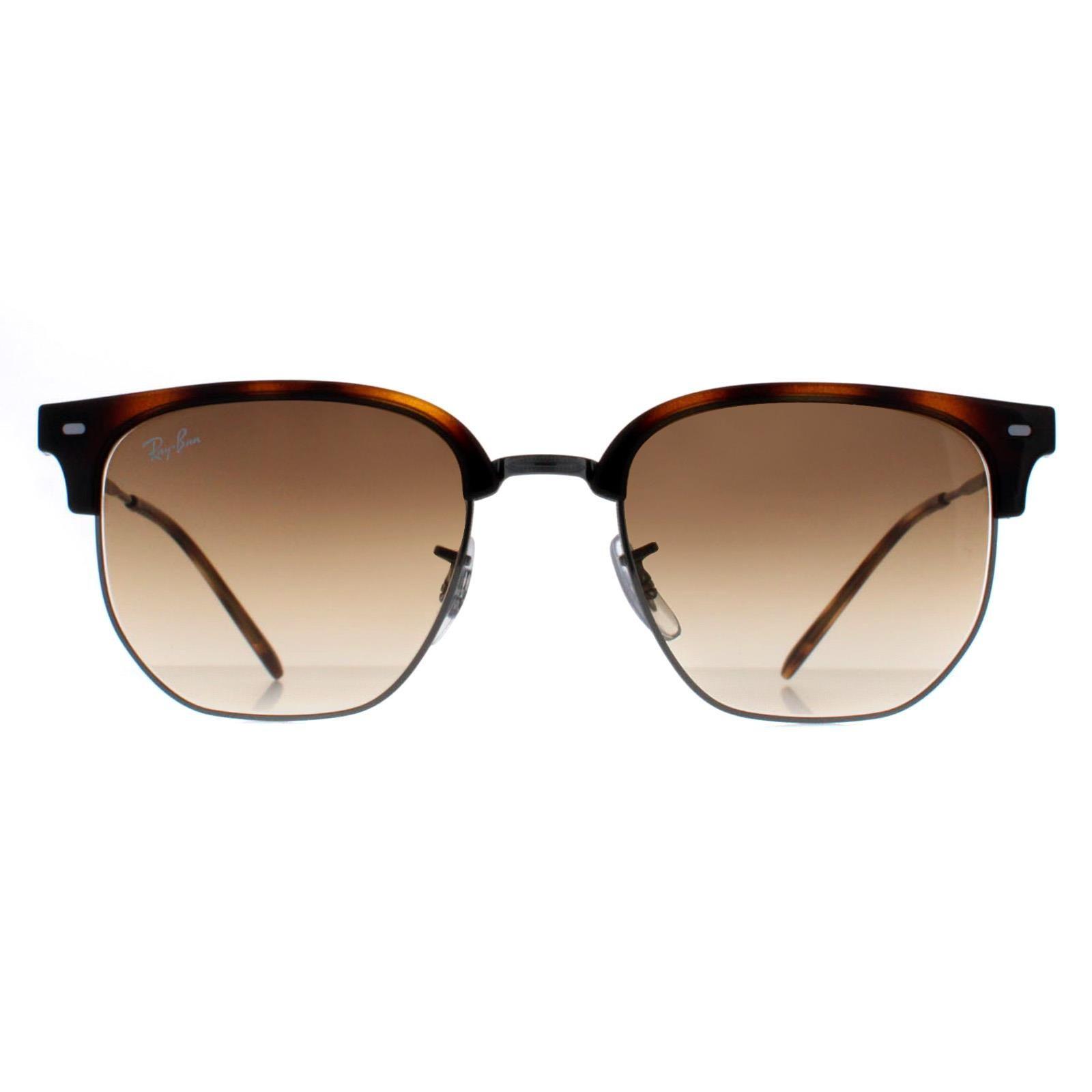 Square Havana Brown Gradient RB4416 New Clubmaster by RAY-BAN