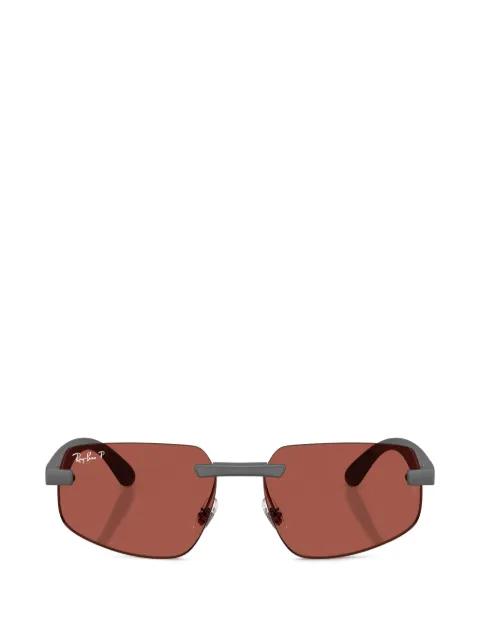 geometric-frame rimless sunglasses by RAY-BAN