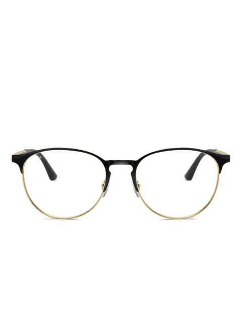 gold-rimmed round glasses by RAY-BAN