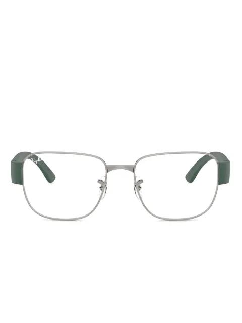 metal rectangle glasses by RAY-BAN