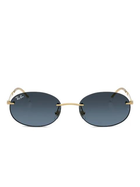 oval-frame rimless sunglasses by RAY-BAN