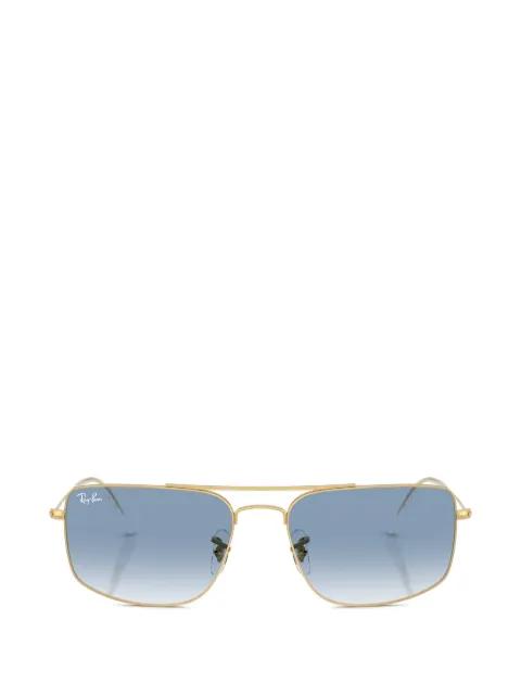 rectangle metal sunglasses by RAY-BAN