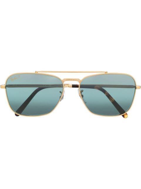 rectangular aviator sunglasses by RAY-BAN