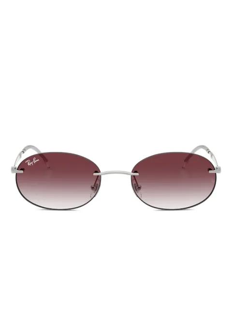 rimless oval-frame sunglasses by RAY-BAN