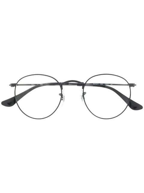 round-frame matter glasses by RAY-BAN