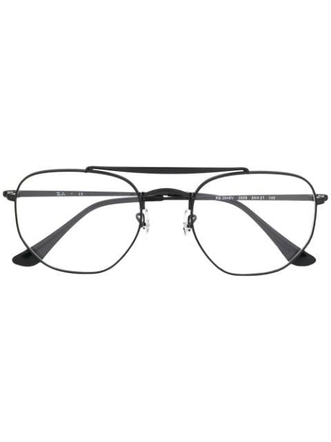 top bar round glasses by RAY-BAN