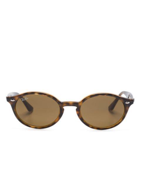 tortoiseshell-effect oval-frame sunglasses by RAY-BAN