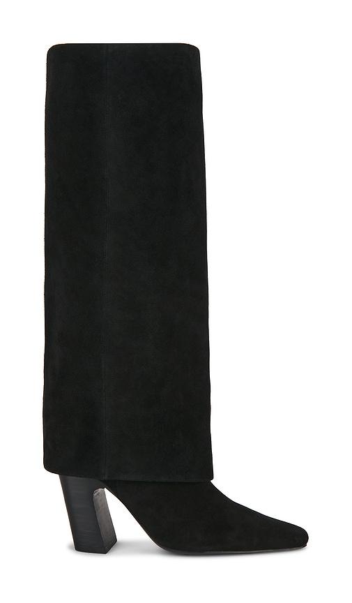RAYE Briella Fold Over Boot in Black by RAYE