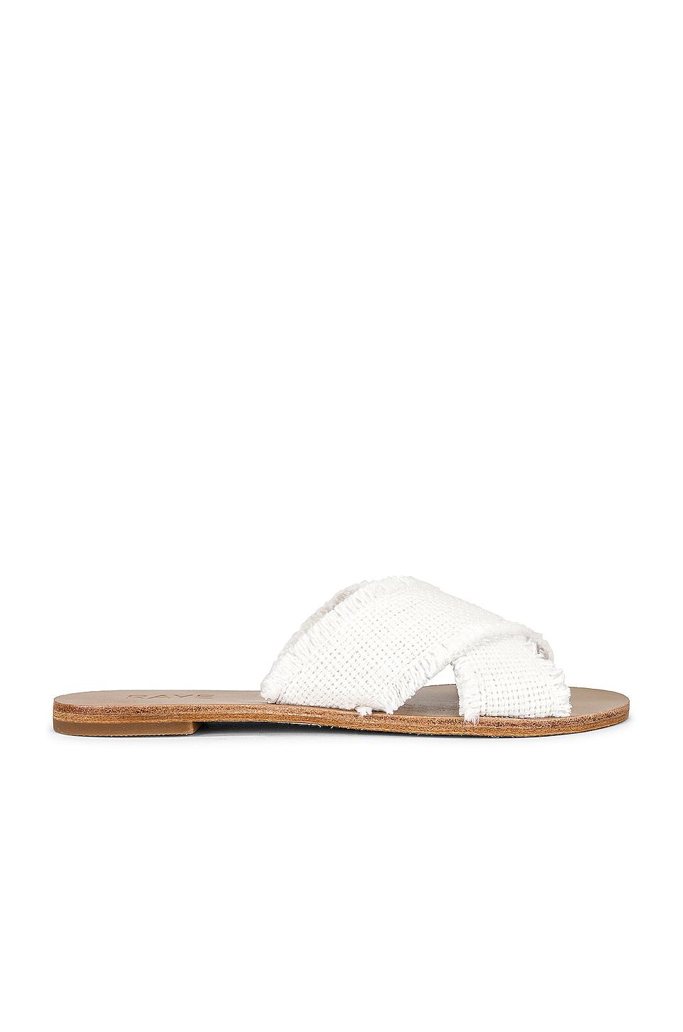 RAYE Couer Sandal in White by RAYE