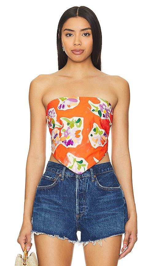 Rays for Days Ivy Top in Orange by RAYS FOR DAYS