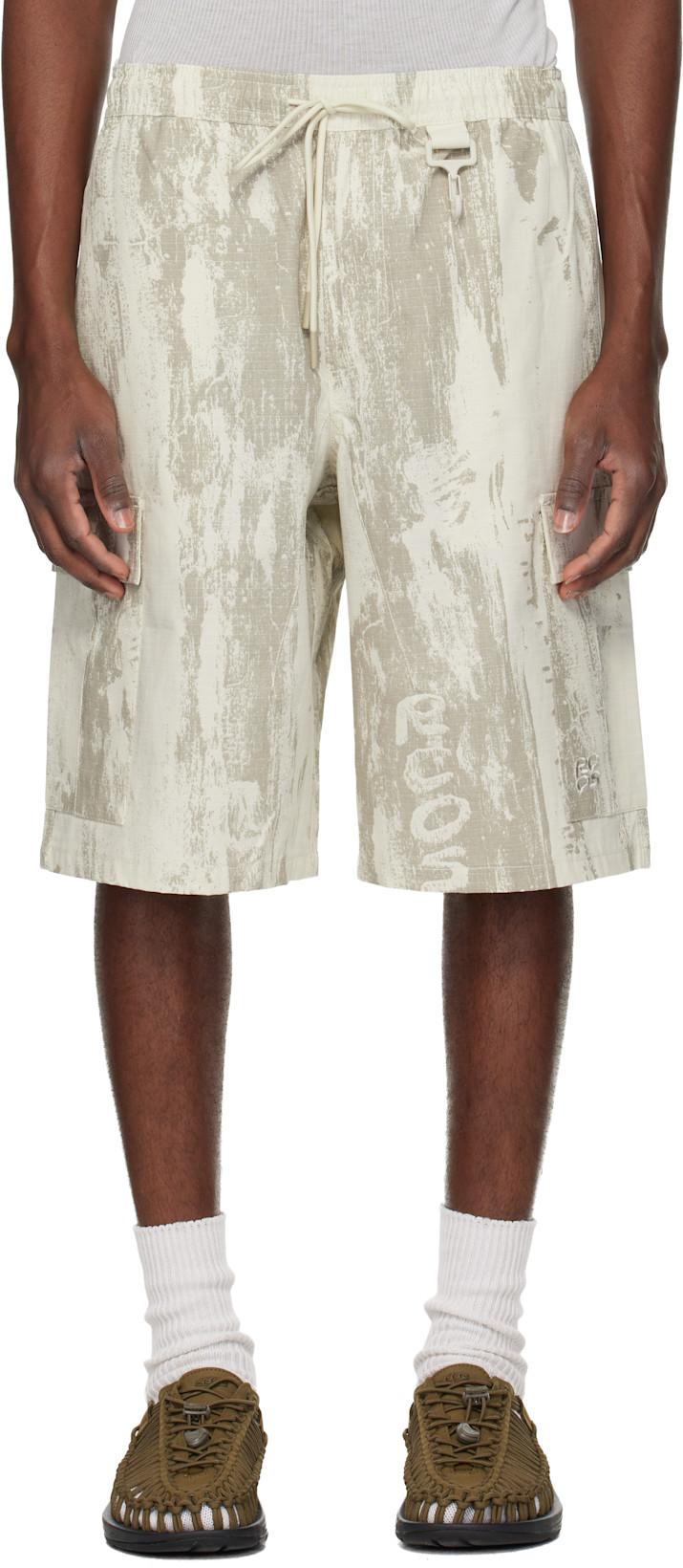 Beige & Gray Sierra Shorts by RCOS
