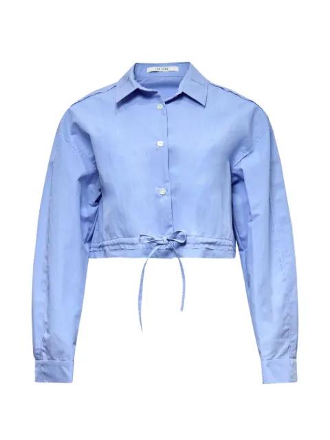 drawstring crop shirt by RE CODE