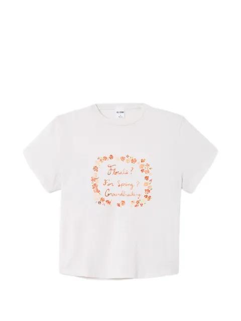 1950s Boxy floral-print T-shirt by RE/DONE