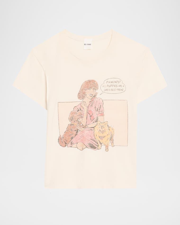 50s Puppies Boxy Graphic Tee by RE/DONE