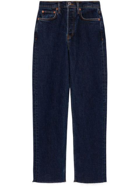 '70s Stove Pipe mid-rise jeans by RE/DONE