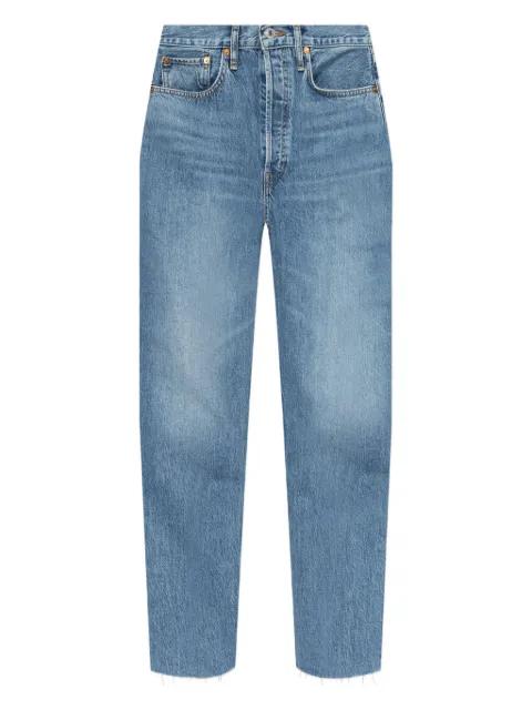 70s Stove Pipe raw-cut jeans by RE/DONE