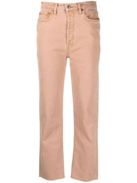 '70s Ultra High cropped jeans by RE/DONE