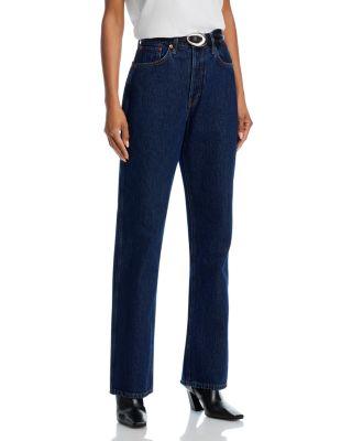 90s High Rise Loose Straight Jeans in Heritage Rinse by RE/DONE