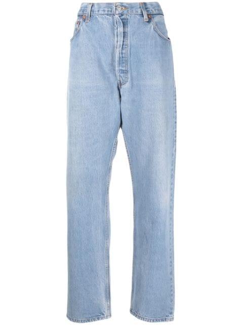 90s faded straight-leg jeans by RE/DONE