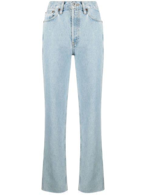 90s high-rise straight jeans by RE/DONE
