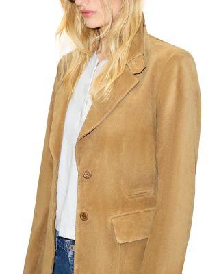 Classic Suede Blazer by RE/DONE
