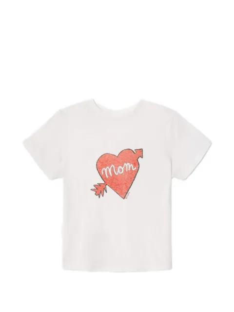 Classic Tee Mom heart-print T-shirt by RE/DONE