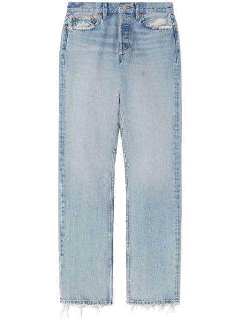 Easy straight-leg cotton jeans by RE/DONE