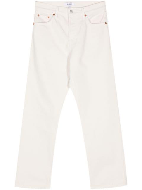 Easy straight-leg cropped jeans by RE/DONE
