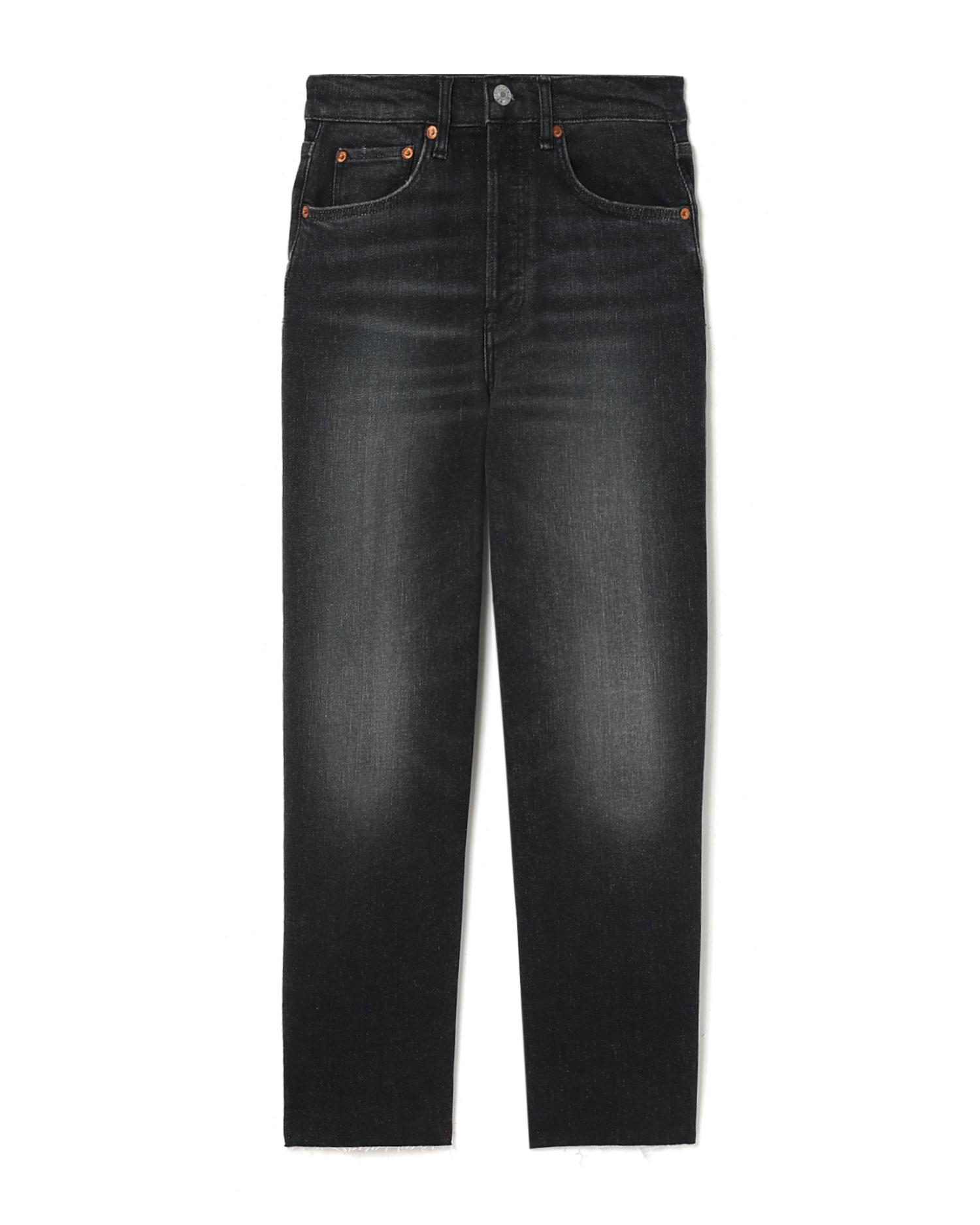 Extra stretch high-waisted stove pipe jeans by RE/DONE
