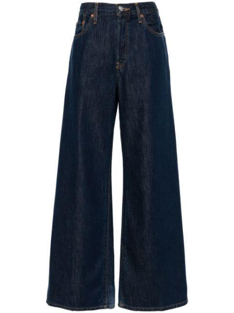 Fortuna mid-rise palazzo jeans by RE/DONE