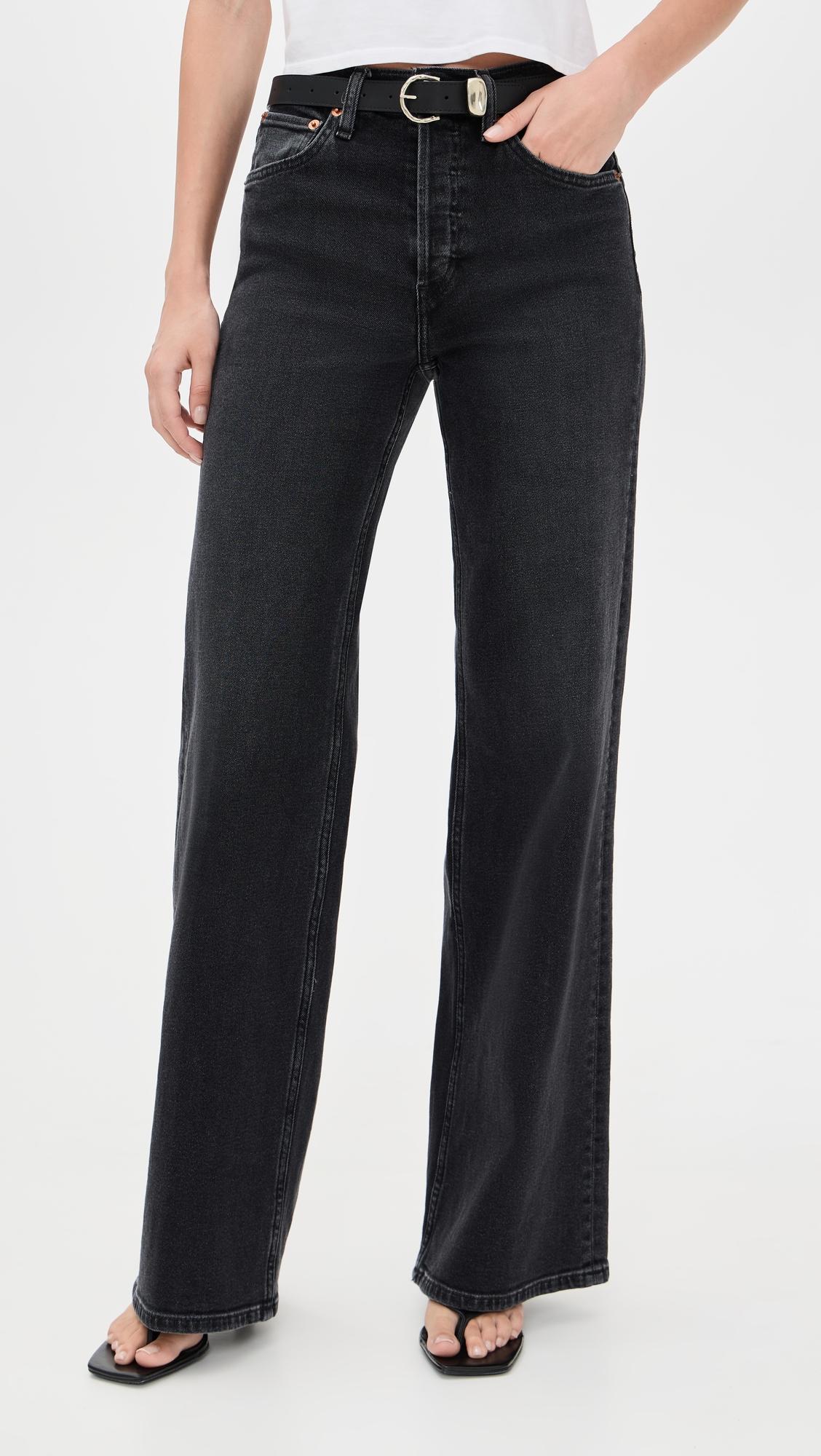High Rise Wide Leg Jeans by RE/DONE