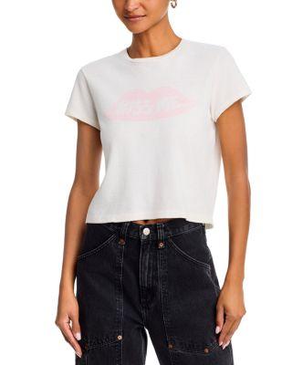 Kiss Me 50s Graphic Boxy Tee by RE/DONE