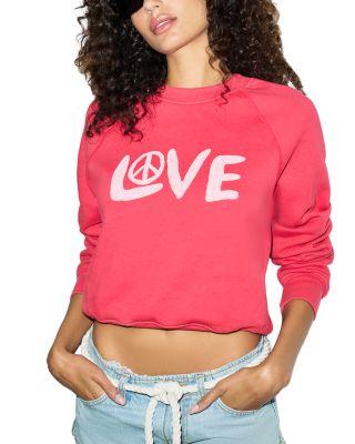 Love And Peace Classic Crewneck Sweatshirt by RE/DONE