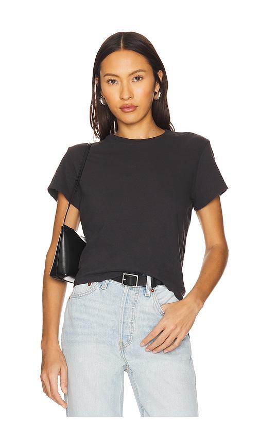 RE/DONE 1950s Boxy Tee in Black by RE/DONE