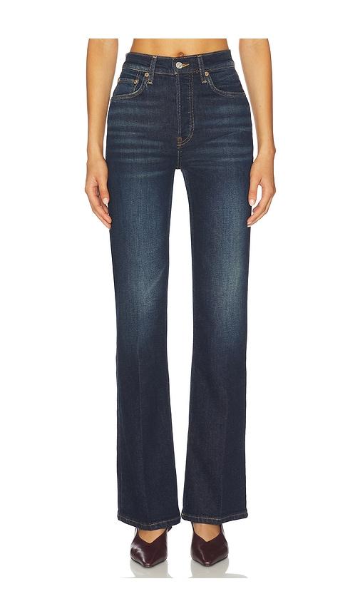RE/DONE 70's Mid Rise Bootcut Jeans in Baby Blue by RE/DONE