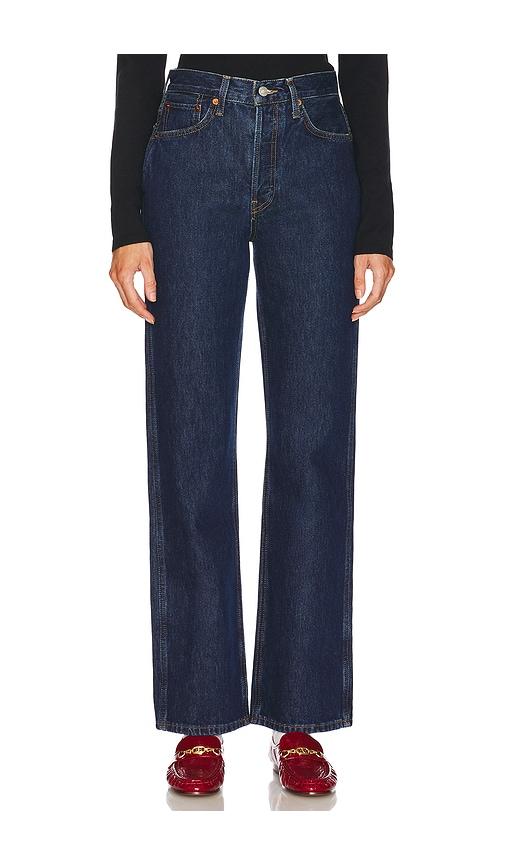 RE/DONE 90's High Rise Loose Jeans in Denim-Dark by RE/DONE